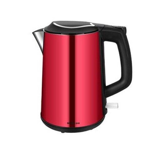 Cana fierbator Hausberg HB-3608RS, 2200 W, 1.7 l, Inox, ROSU