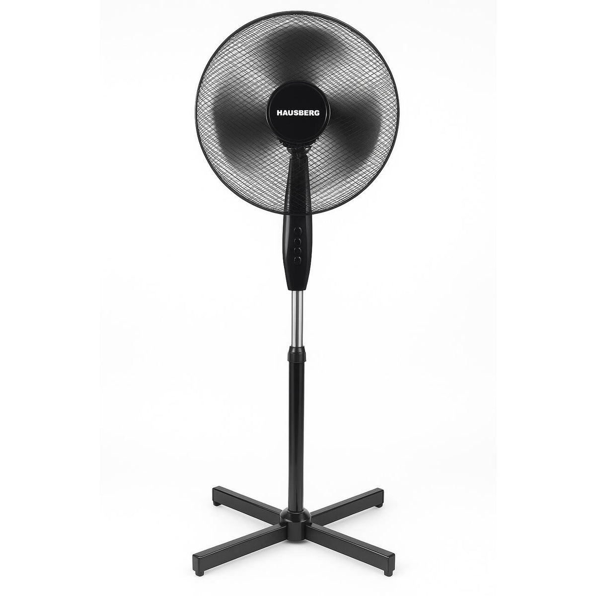 Ventilator HAUSBERG HB-5100, 55W,  3 trepte viteza, oscilatie automata, diametru 16 inch