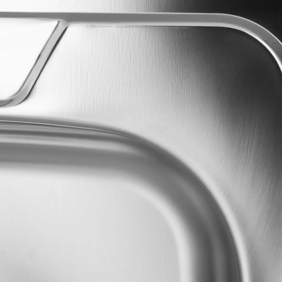 Chiuveta bucatarie pentru masca SANITEC EC-416/S- cuva stanga- 80x50 cm- 0.6 mm- Inox