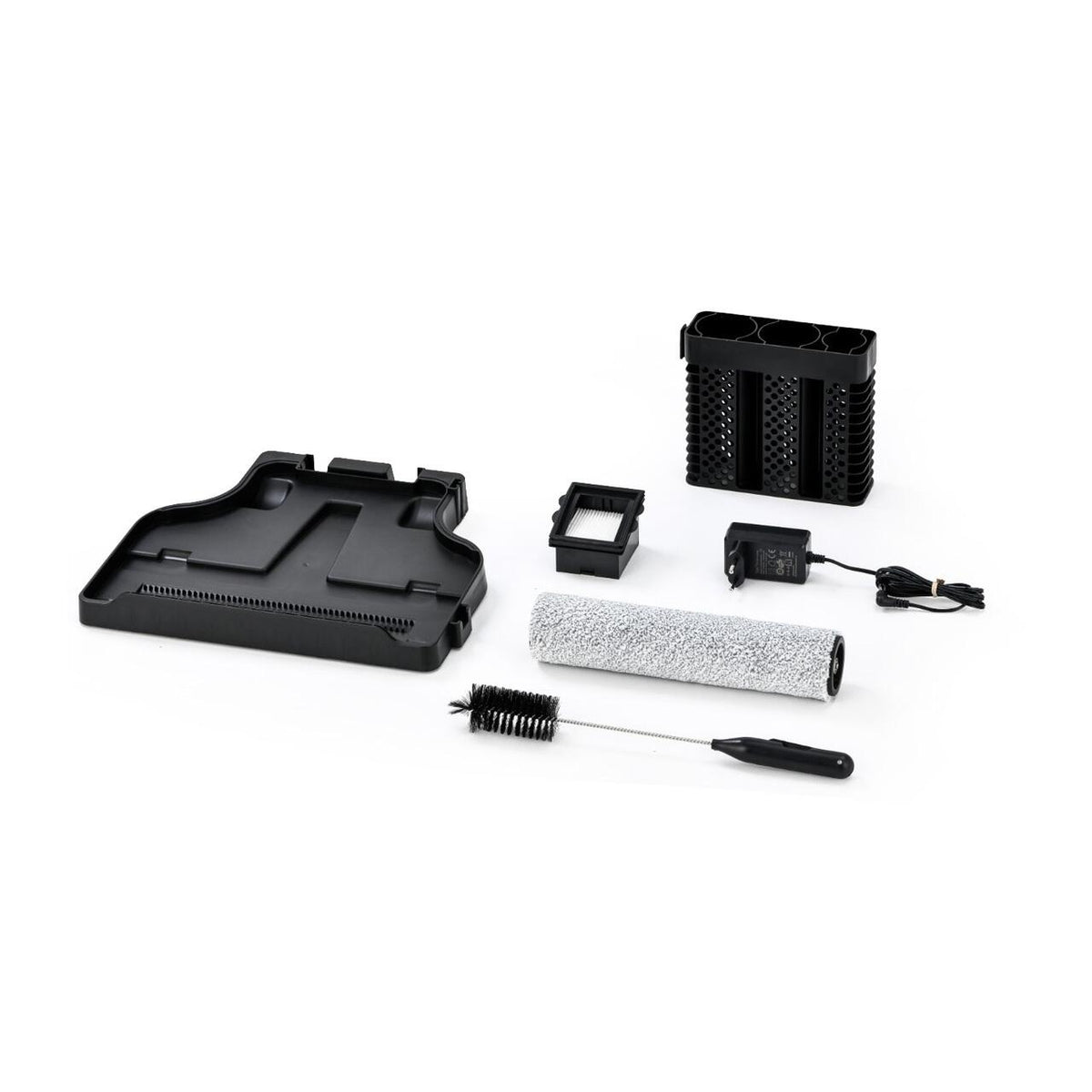 Aparat de curățat pardoseli cu acumulator Hausberg HB-2886NG, 120W, Autonomie 25 min, Rezervor apă curată 600ml, Ecran LED, Filtru HEPA