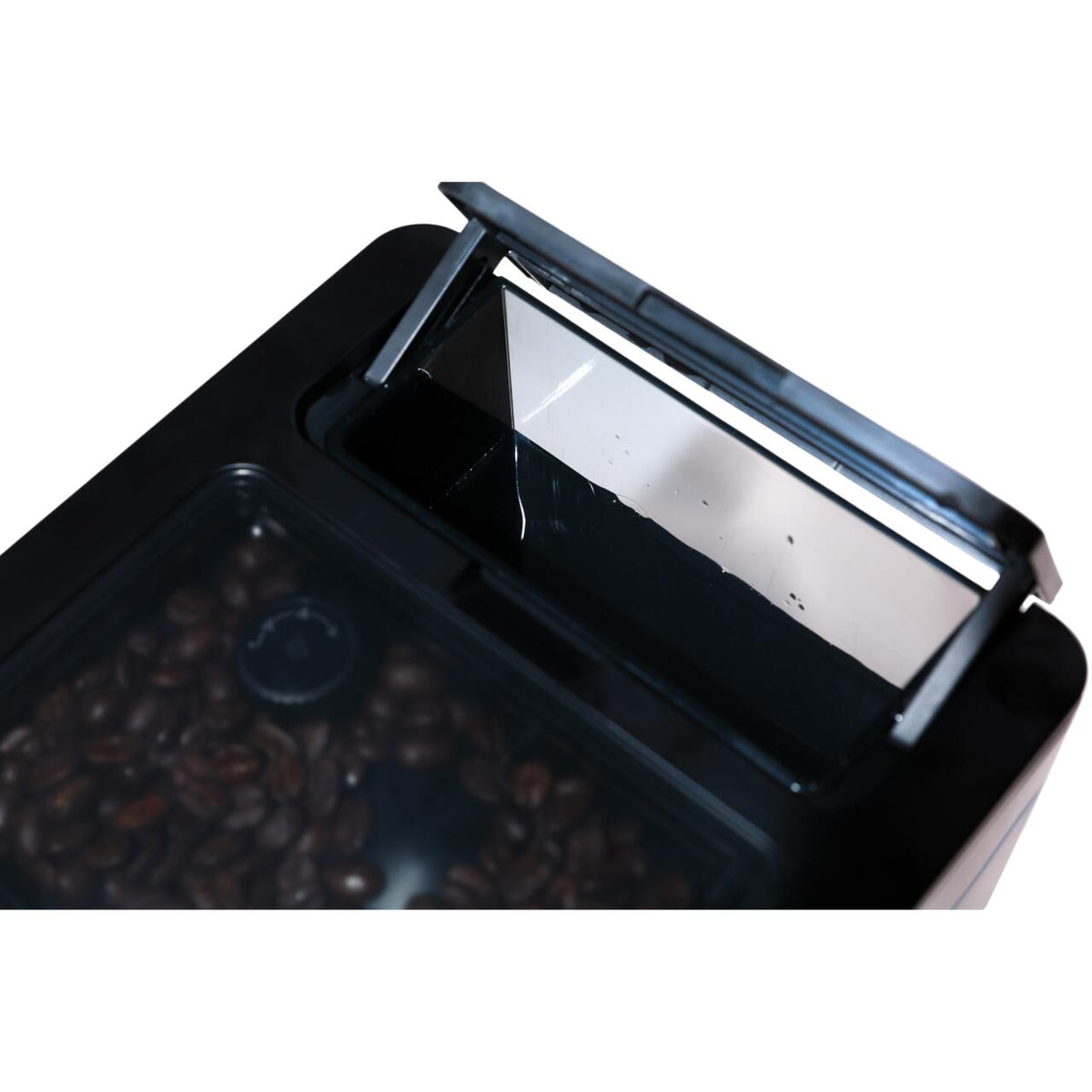 Aparat de cafea digital Hausberg HB3775NG, automat boabe, ecran tactil TFT 3.5", cappuccino/latte, recipient lapte 400 ml, rezervor 1.1 L, 1100-1350 W