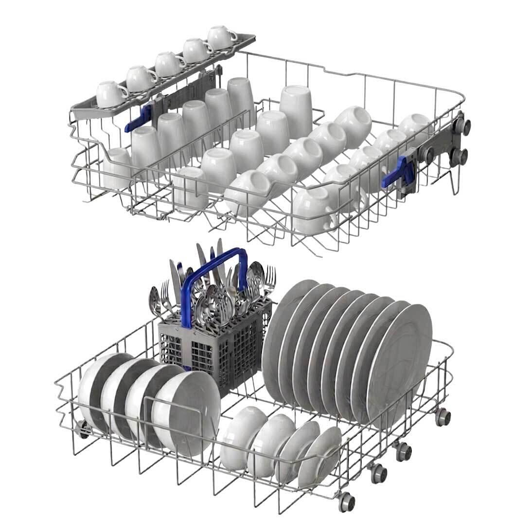 Mașină de spălat vase Hausberg HB-6201AB, 14 seturi, 6 programe și 2 funcții suplimentare