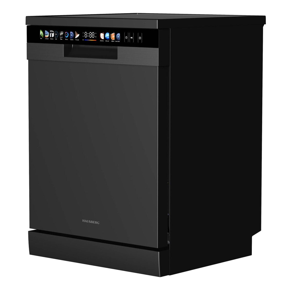 Mașină de spălat vase Hausberg HB-6215NG, digitală, 8+4 programe, negru