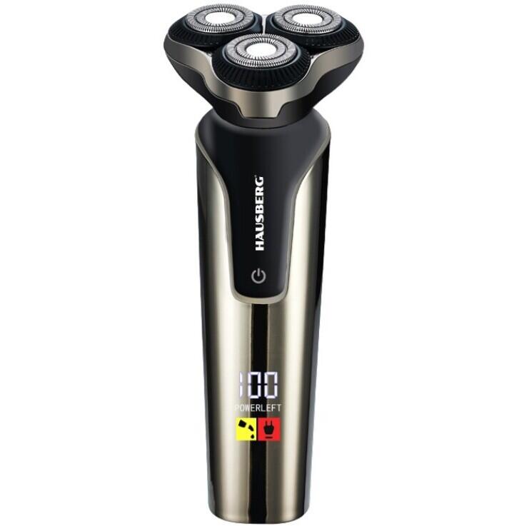 Aparat de tuns barba reincarcabil Hausberg HB-78GR 1200mAh IPX6 USB Type-C