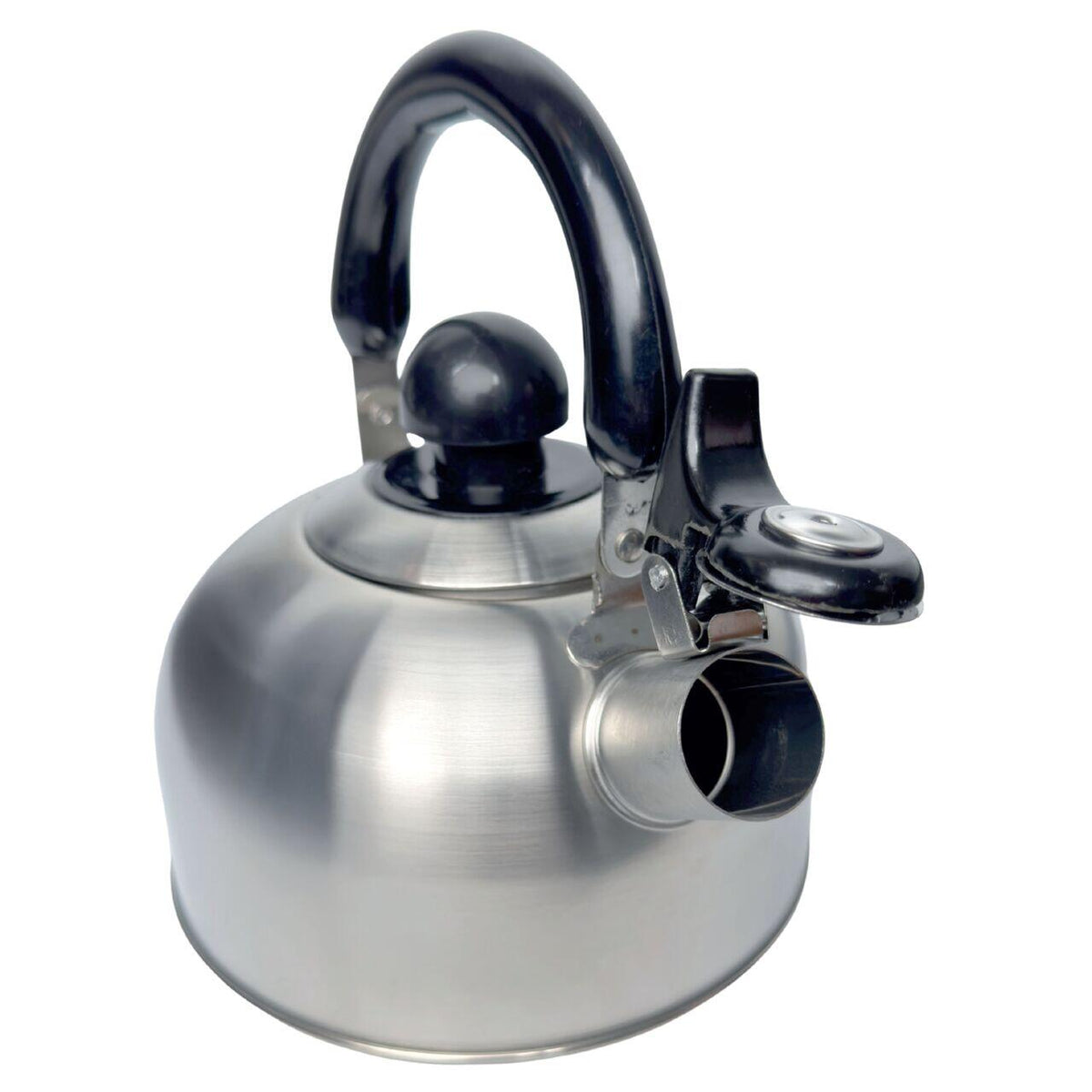 Ceainic din inox cu fluier HAUSBERG HB-H464IN, pentru Plita gaz, ceramica, electrica & inductie, Capacitate 1.6L