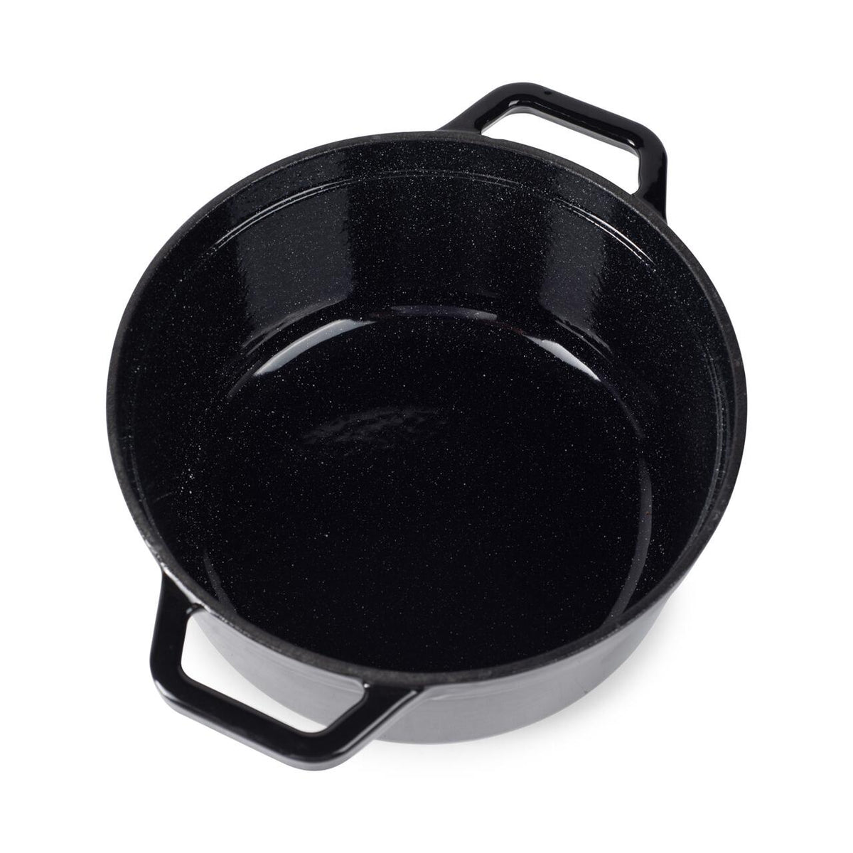 Oală din fontă emailată Hausberg HB-H742NG 22cm, 3L negru
