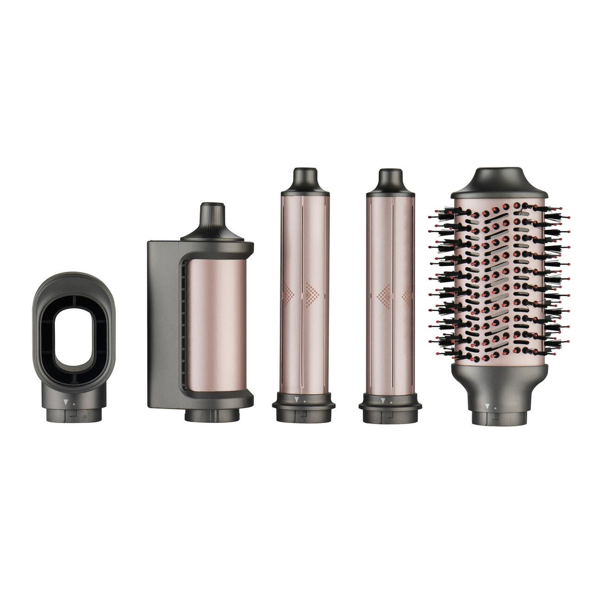 Set de coafat multifuncțional Hausberg HB-PROX18GR, motor BLDC, funcție ionică, 1400 W, 5 accesorii