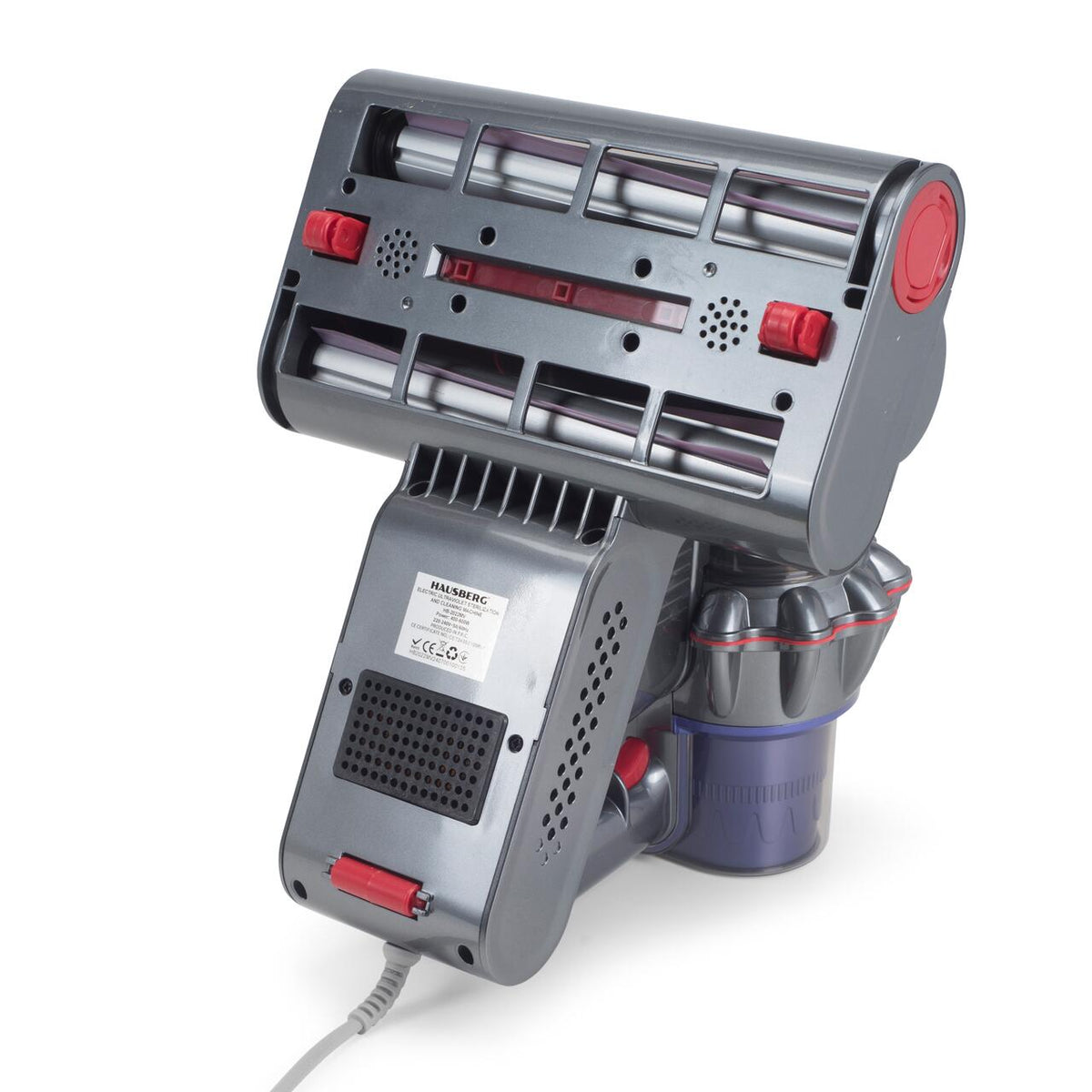 Aspirator UV antiacarieni cu afisaj digital multifunctional HAUSBERG HB-2022MV, 400-600W, sterilizare UV, ioni negativi, purificare cu ultrasunete, Mov-Gri