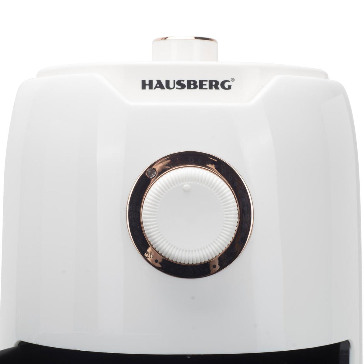 Friteuza cu aer cald HAUSBERG HB-2351, 1000-1200 W, 2.6 litri, temporizator 30 min, oprire automata, indicator luminos, termostat reglabil 80-200 grade C, protectie supraincalzire, picioare antiderapante