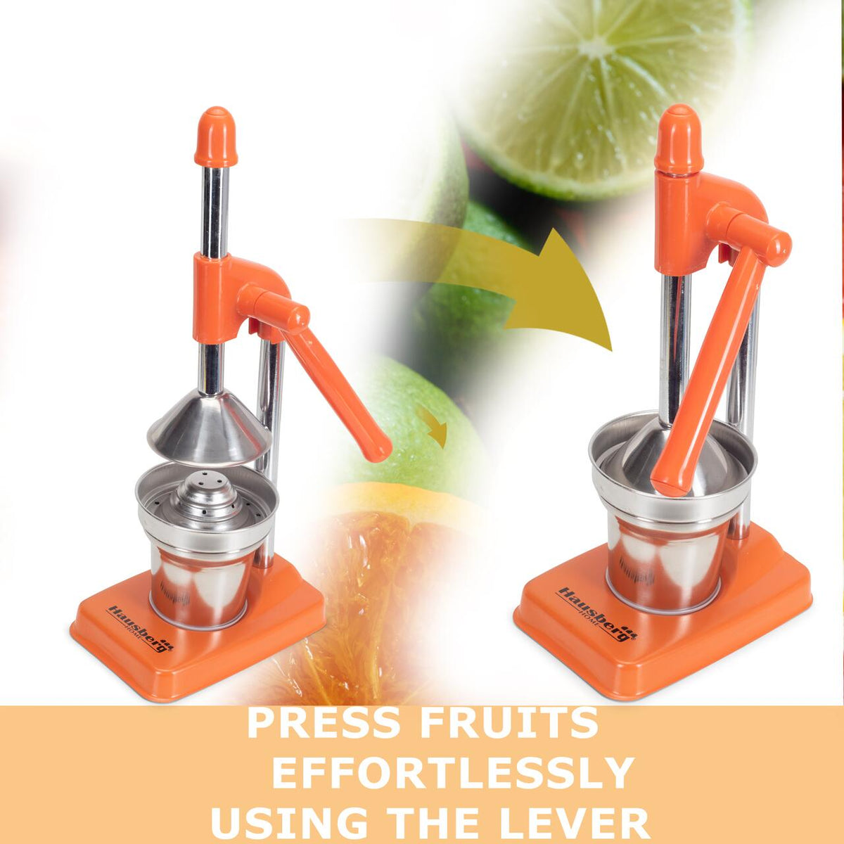 Storcator manual de fructe Hausberg HB3326, Inox