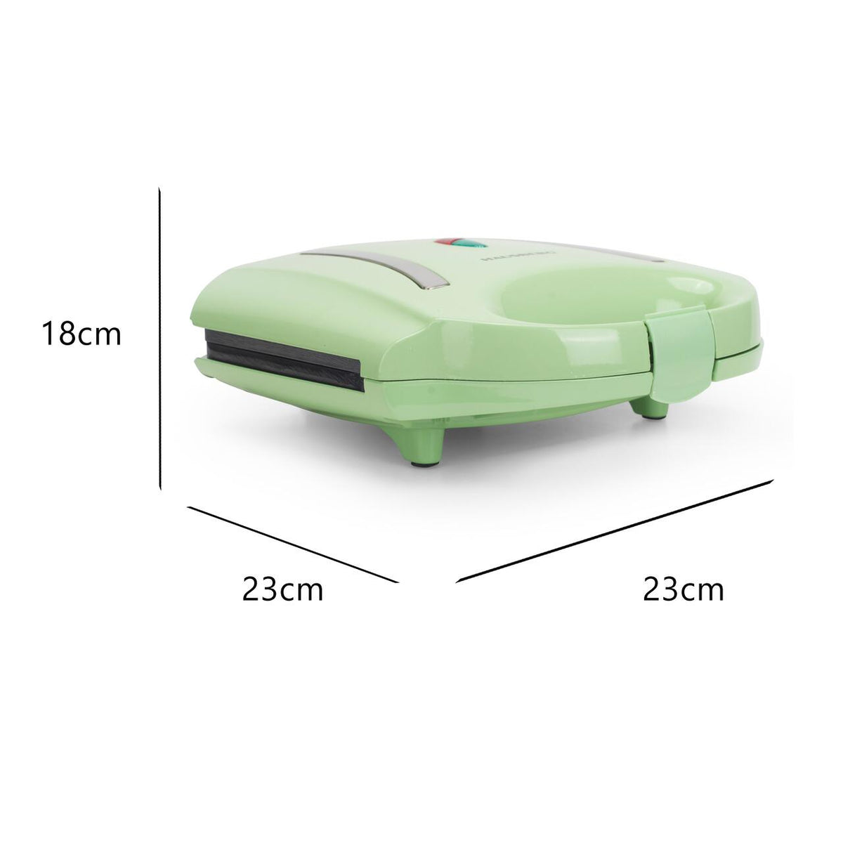 Sandwich-maker Hausberg HB-3535VR, 800 W, verde, model grill