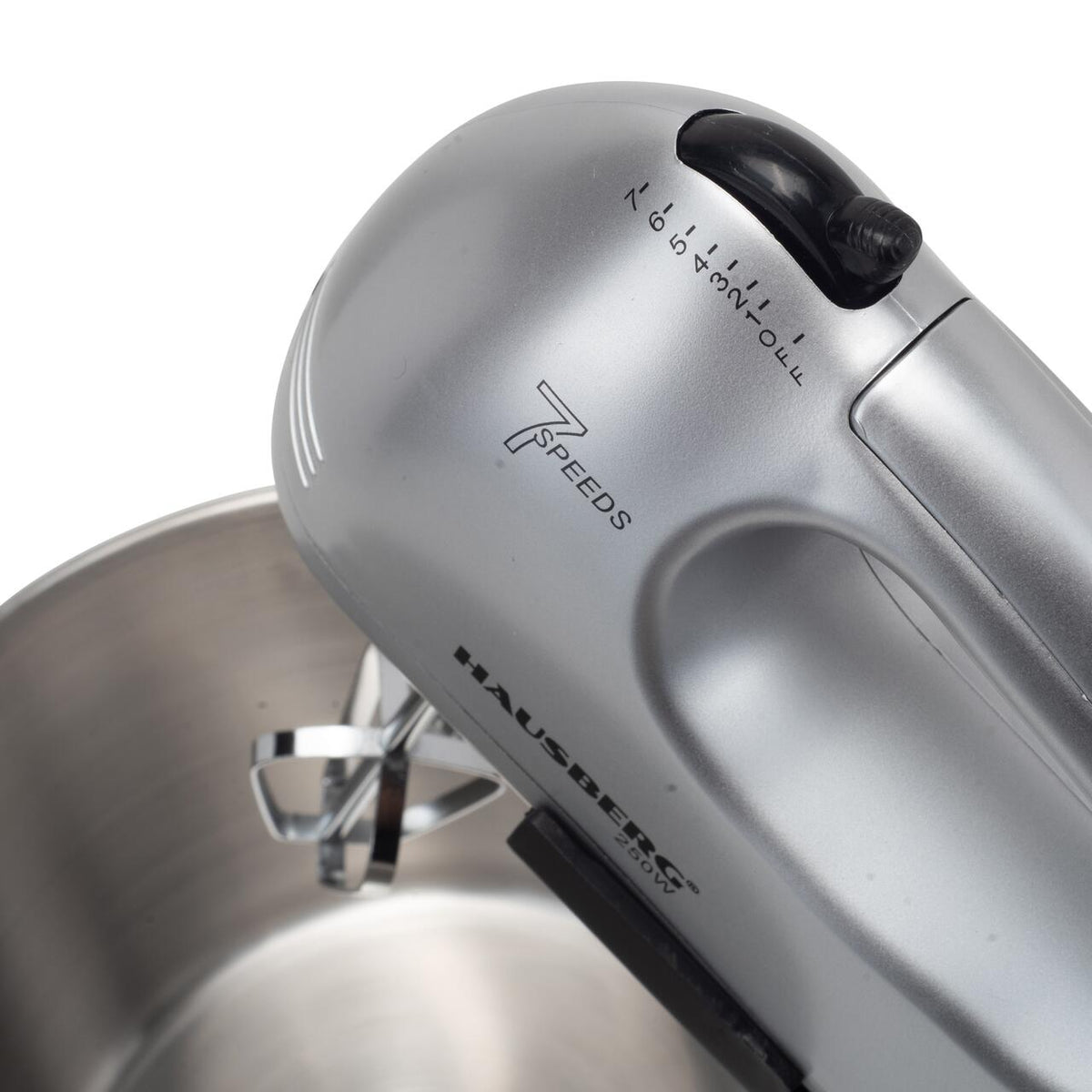 Mixer Cu Bol HAUSBERG HB-3551NG, 7 viteze, putere 250W, BOL DIN INOX DE 2L