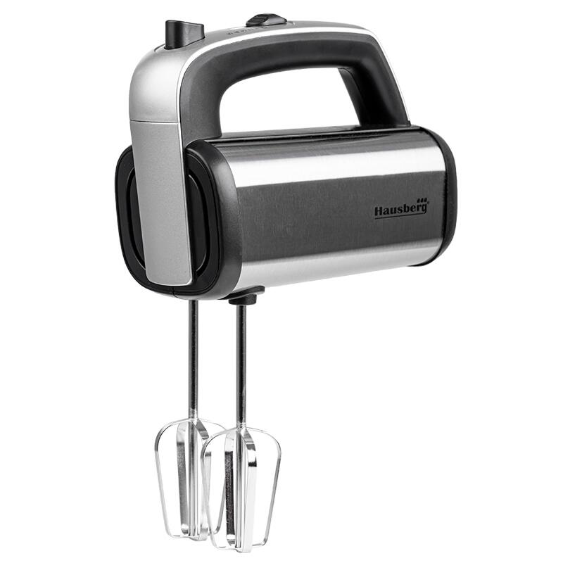 Mixer de Mana HAUSBERG HB-4201NG, 5 viteze, Motor din cupru, 250W-400W, Carcasa Inox