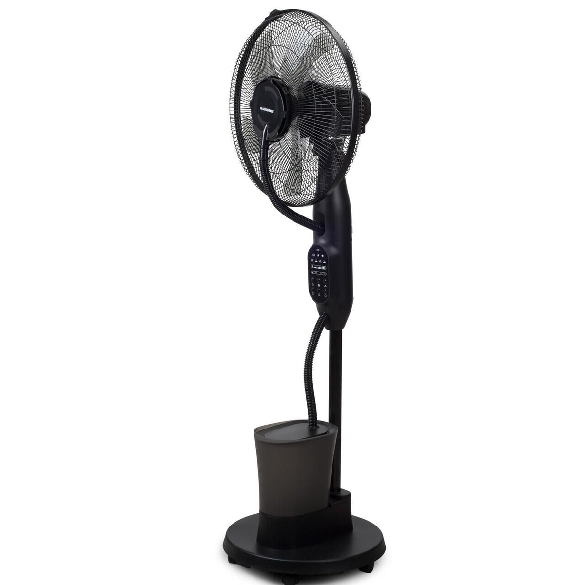 Ventilator umidificator HAUSBERG HB-5601NG, 75W, 16 inch, 3 viteze, timer 7.5h, rezervor 2.8L, LCD, telecomanda