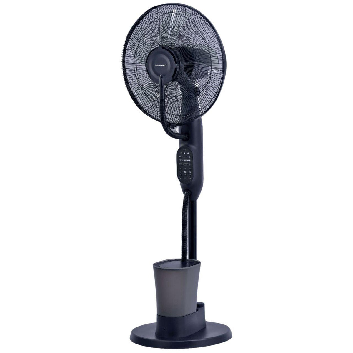 Ventilator umidificator HAUSBERG HB-5601NG, 75W, 16 inch, 3 viteze, timer 7.5h, rezervor 2.8L, LCD, telecomanda