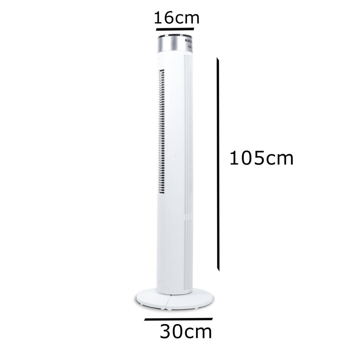 Ventilator turn HAUSBERG HB-5952AB, 55W, 38 inch, 3 viteze, temporizator 24h, LED, oscilatie, telecomanda