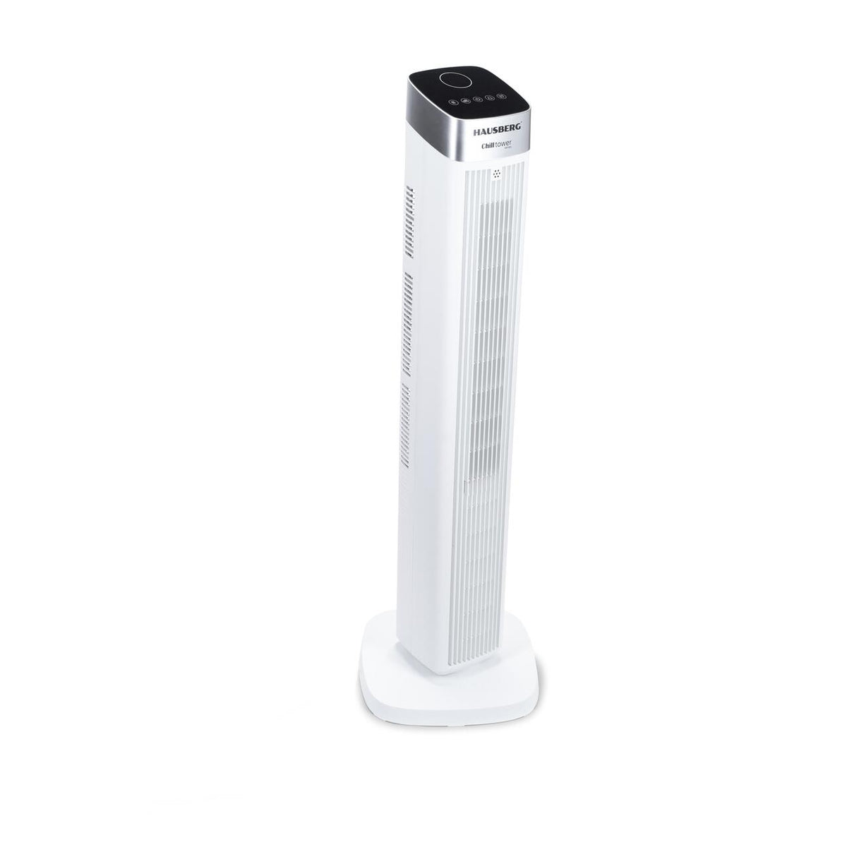 Ventilator turn digital HAUSBERG HB-5953AB, 55W, 41 inch, 3 viteze, 3 moduri, temporizator 24h, LED, oscilatie, telecomanda, difuzor parfum