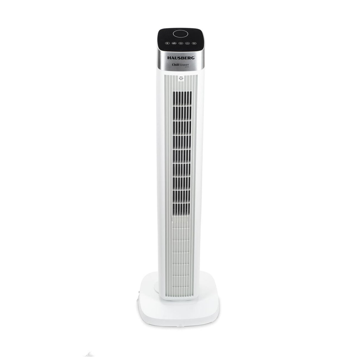 Ventilator turn digital HAUSBERG HB-5953AB, 55W, 41 inch, 3 viteze, 3 moduri, temporizator 24h, LED, oscilatie, telecomanda, difuzor parfum