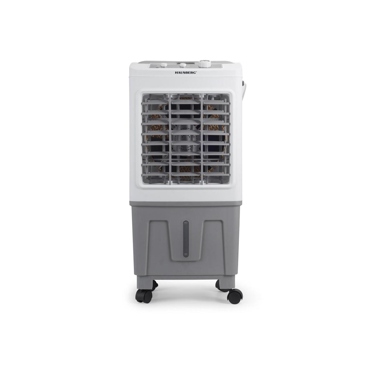 Racitor de aer portabil Hausberg HB-5961AB, 75W, rezervor 20L, 3 viteze, control mecanic, 2 cutii gheata