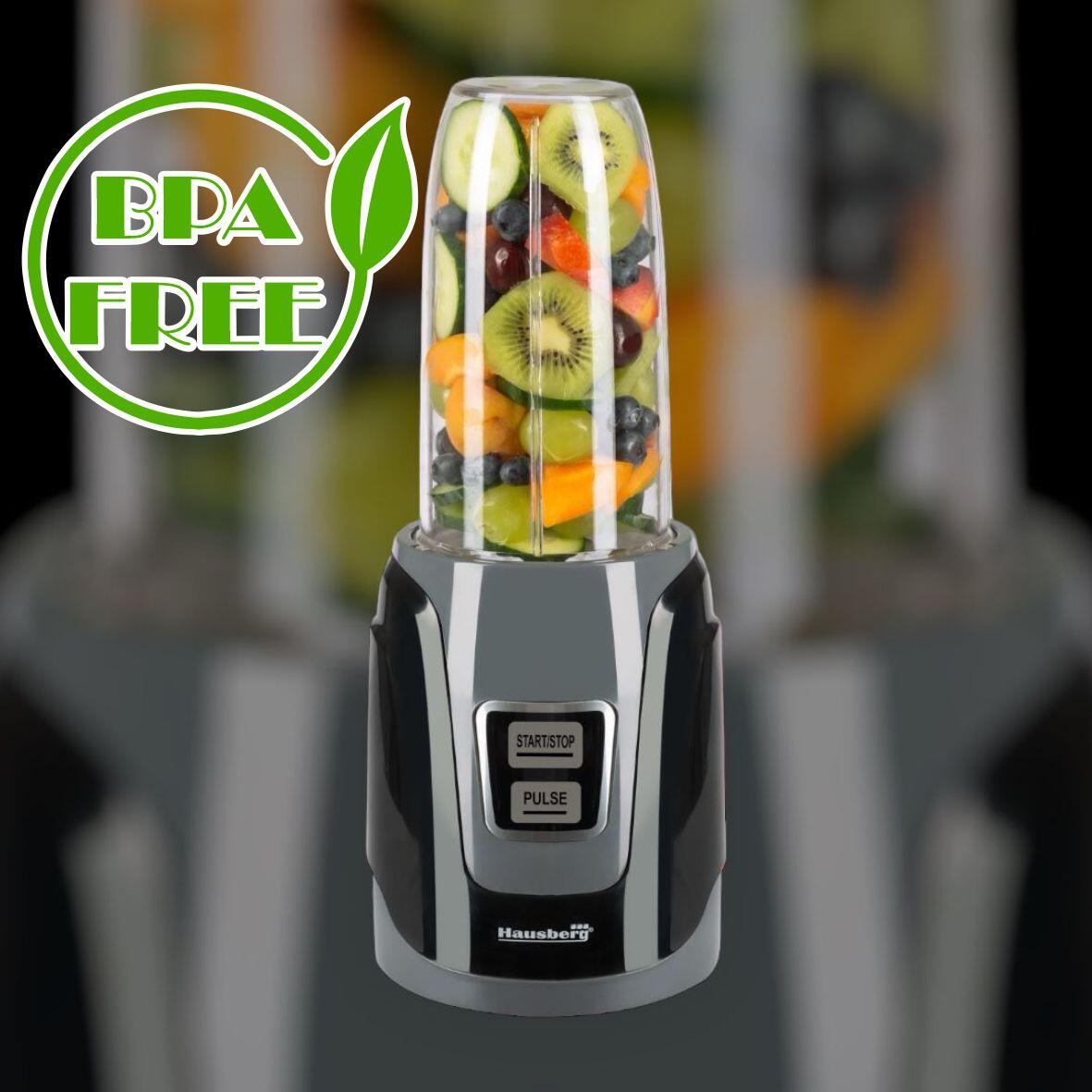 Blender Hausberg HB-7675NG Negru,Putere 1000W, Capacitate 1000ml, motor de cupru