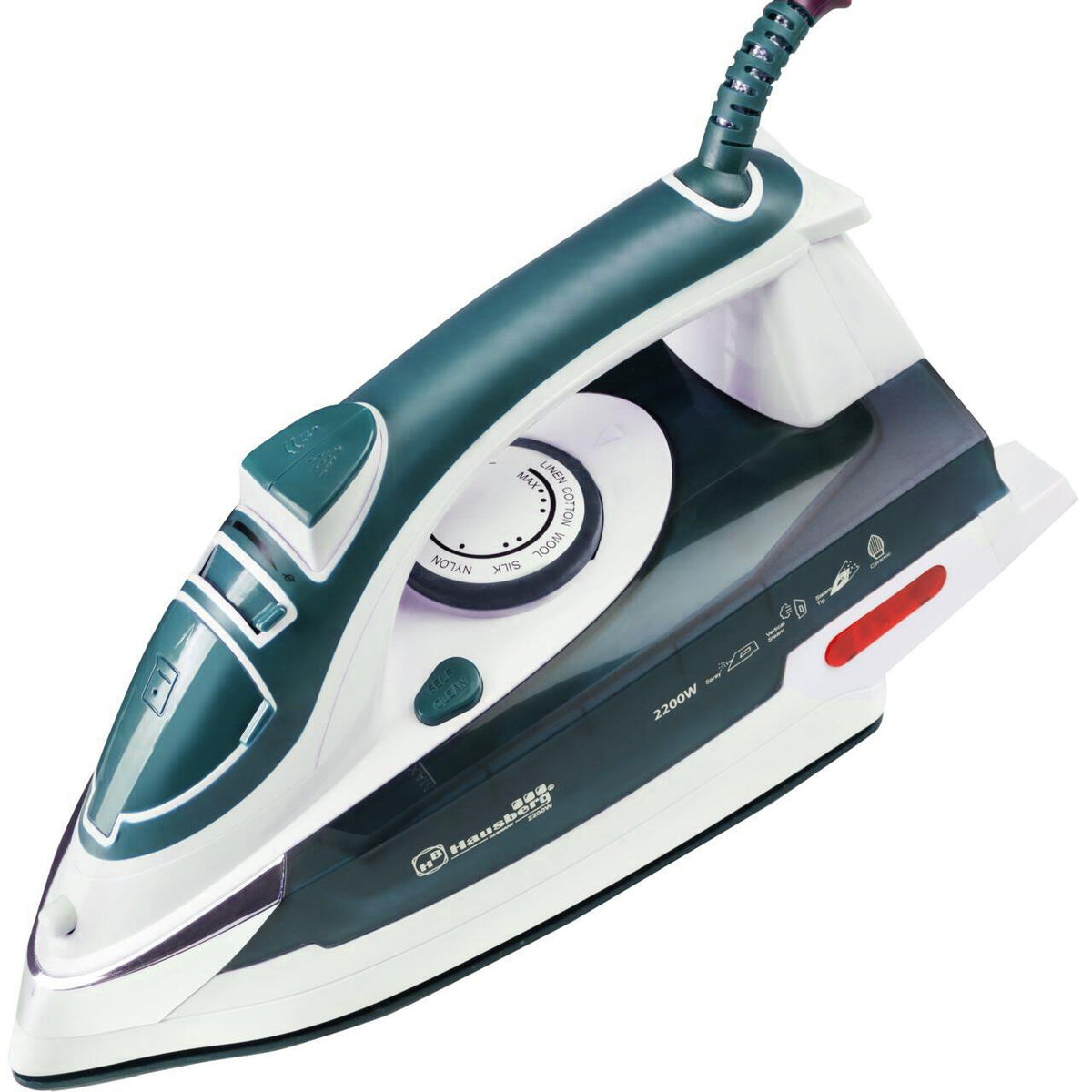 Fier de calcat Hausberg HB-7809VR, Ultra Slide, Talpa Ceramica, 2300W, 390ml