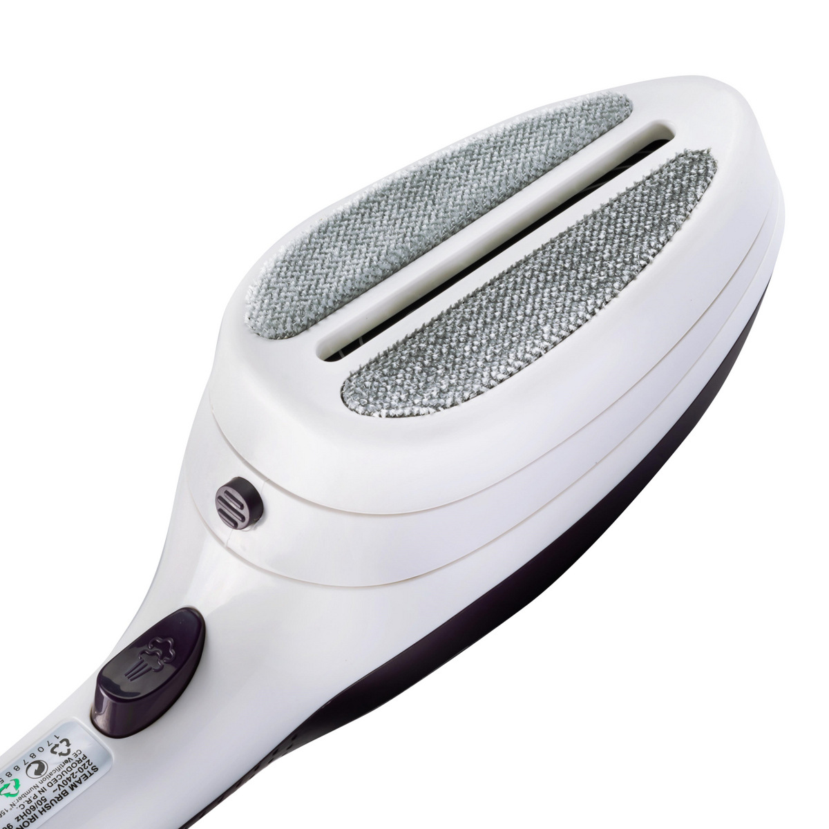 Fier de calcat vertical cu talpa ceramica Hausberg HB-7885MR, 900-1000W ,accesoriu detasabil cu 2 perie