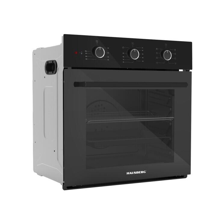Cuptor electric incorporabil Hausberg HB-8044NG 58L 1600W Turbo 9 programe Negru