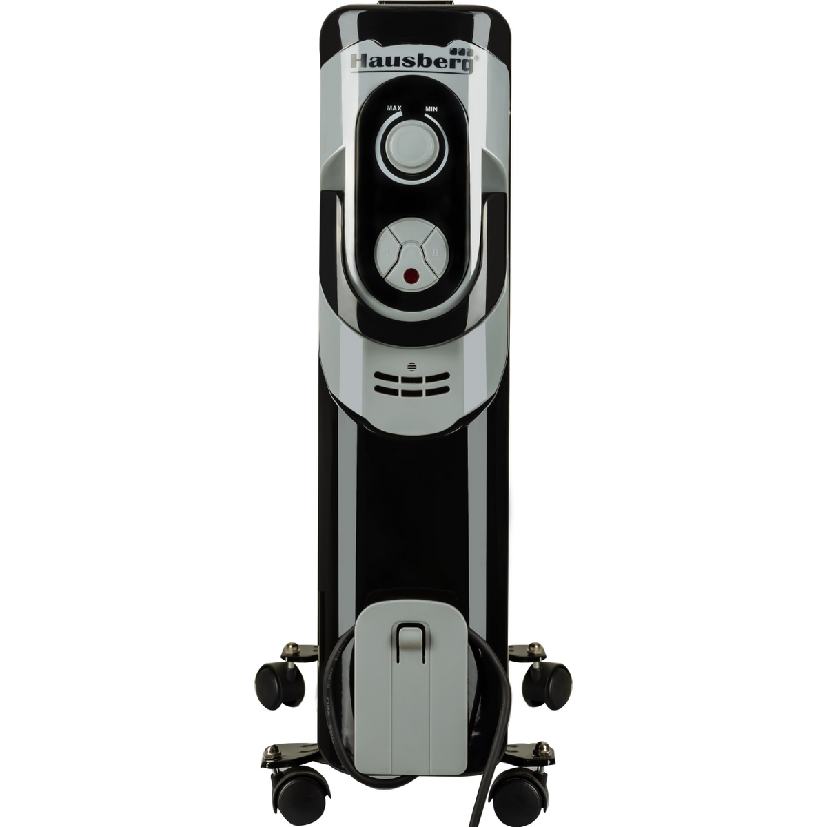 Calorifer electric Hausberg HB-8900NG, 1500 W, 7 elementi, 3 nivele de putere, termostat reglabil