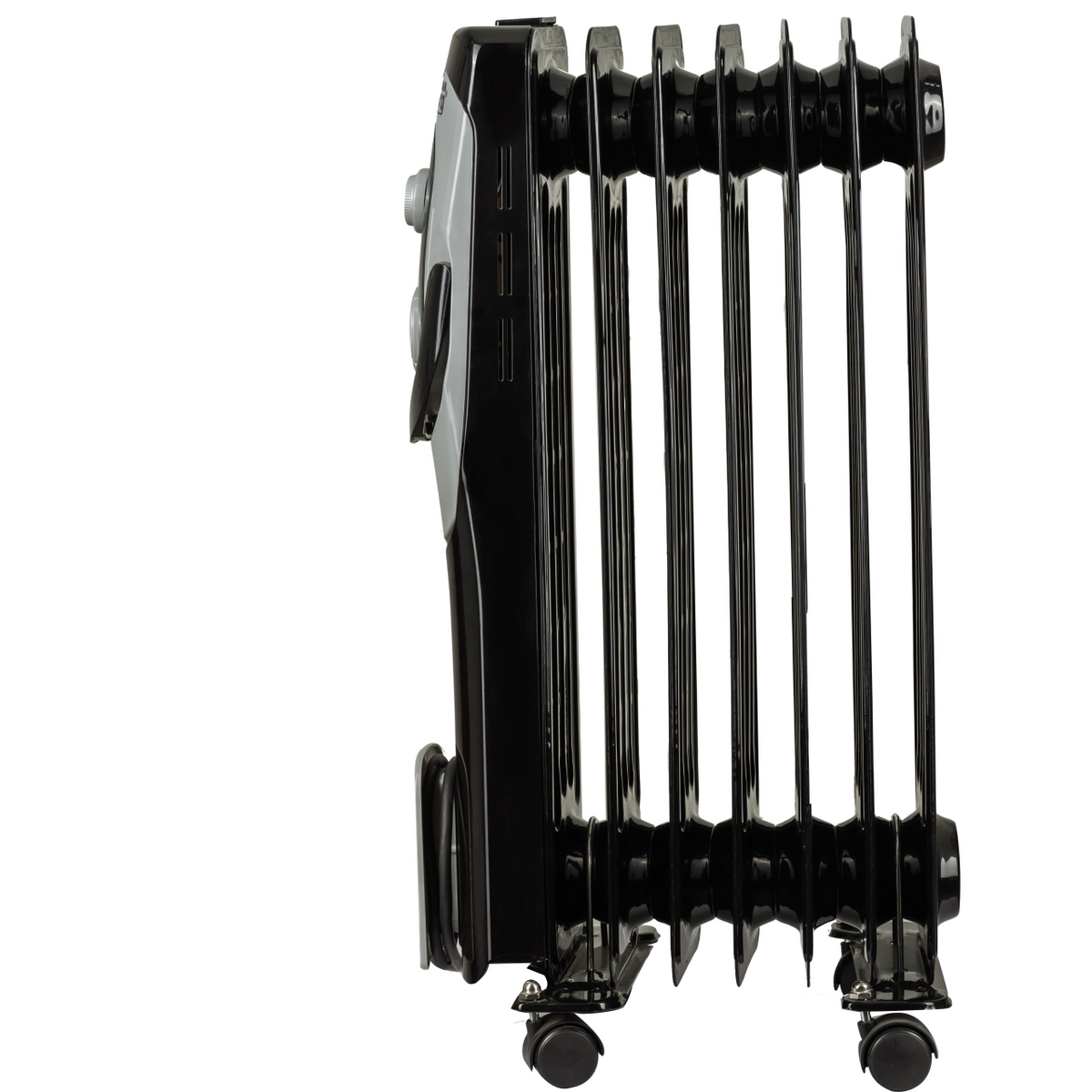 Calorifer electric Hausberg HB-8900NG, 1500 W, 7 elementi, 3 nivele de putere, termostat reglabil