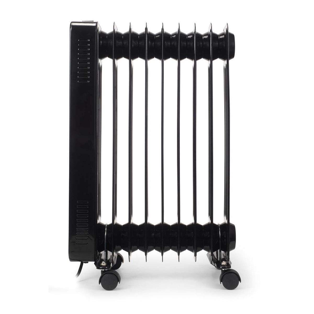 Calorifer electric Digital cu Telecomanda HAUSBERG HB-8950NG, 2000W, 9 elementi, 3 setari, Termostat electronic, Protectie supra-incalzire, Protectie anti-rasturnare
