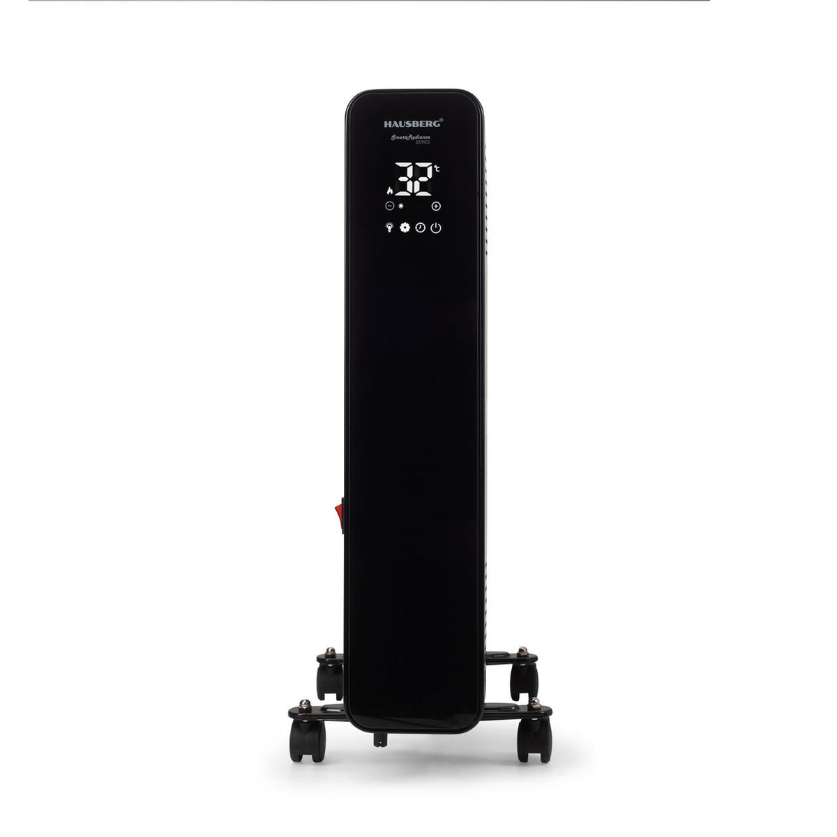Calorifer electric Digital cu Telecomanda HAUSBERG HB-8950NG, 2000W, 9 elementi, 3 setari, Termostat electronic, Protectie supra-incalzire, Protectie anti-rasturnare