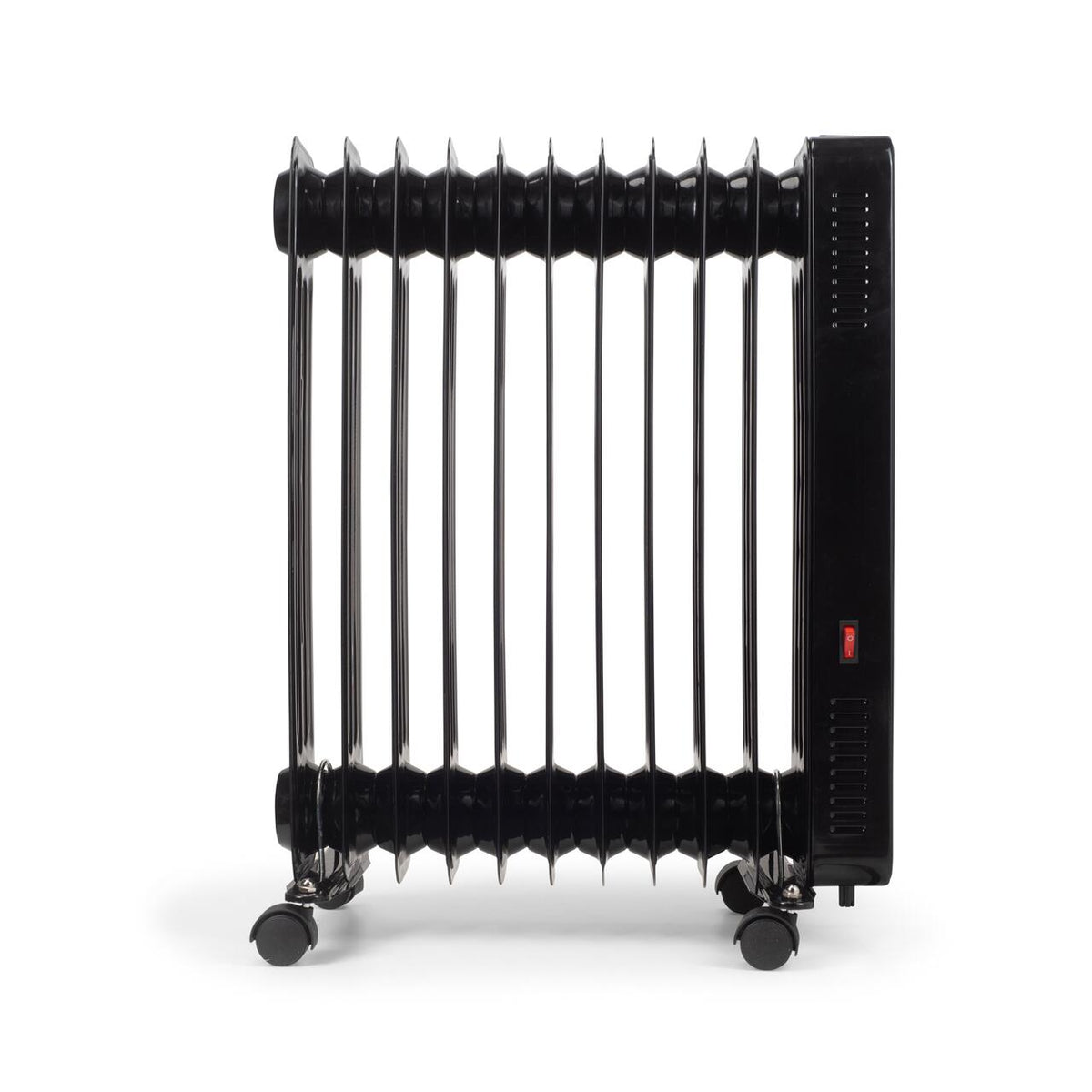 Calorifer electric Digital cu Telecomanda HAUSBERG HB-8955NG, 2500W, 11 elementi, 3 setari, Termostat electronic, Protectie supra-incalzire, Protectie anti-rasturnare
