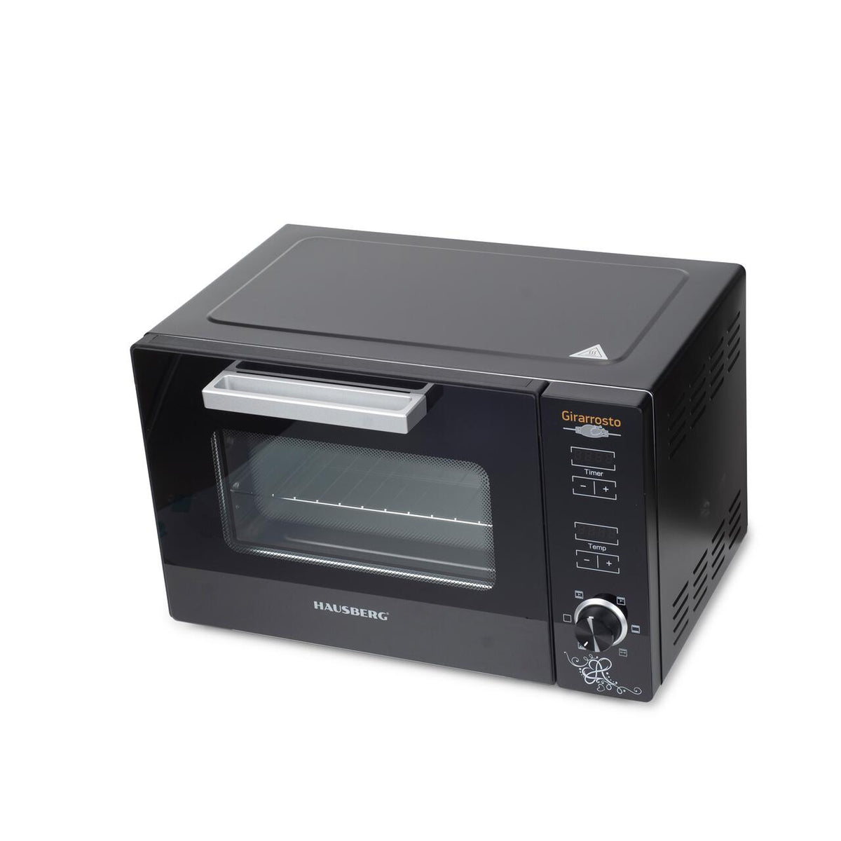Cuptor electric digital cu rotisor si ventilator HAUSBERG HB-9260, 1800W, Turbo, Capacitate 48L, Control temperatura 230 grade Celsius, Lumina interior