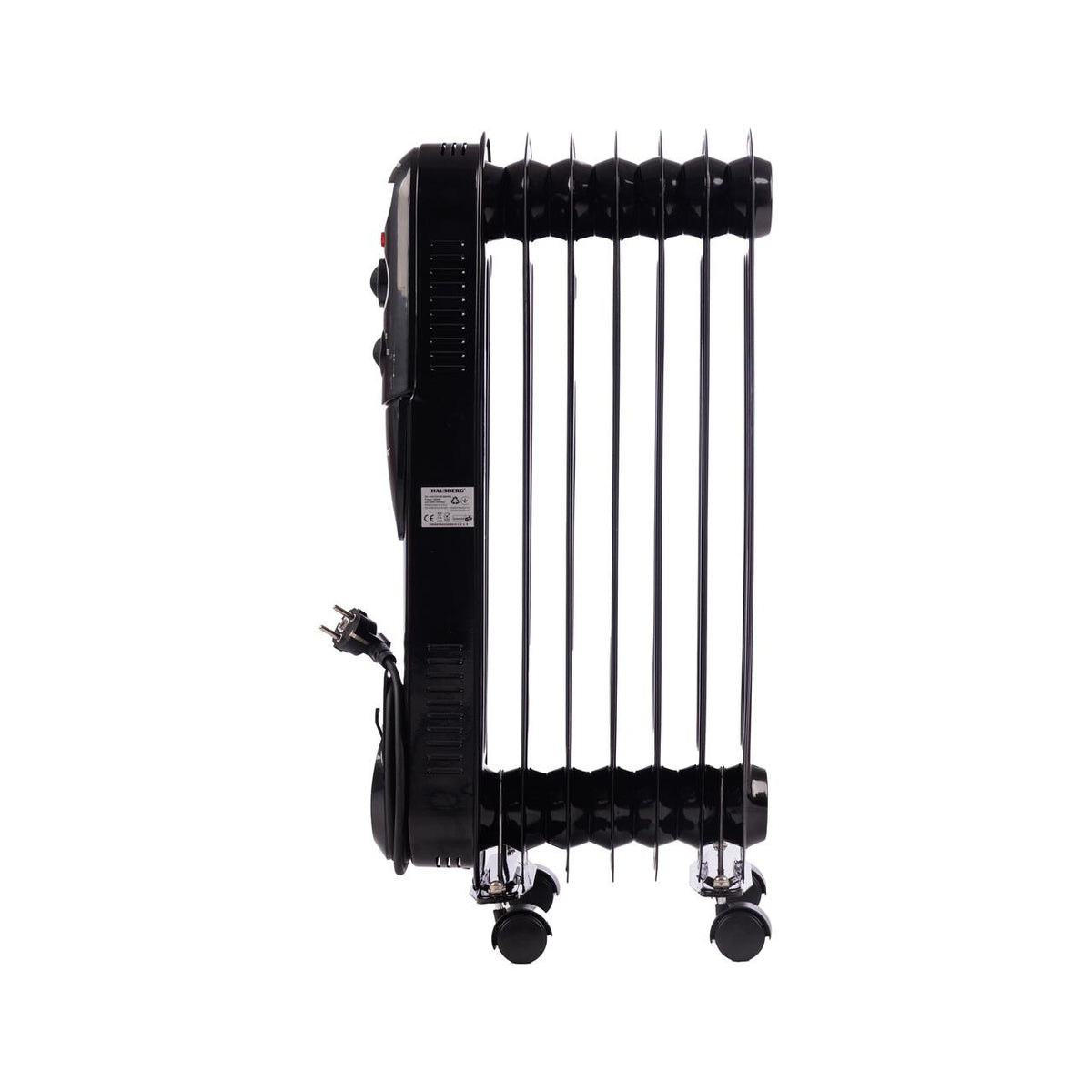 Calorifer electric cu ulei HAUSBERG HB-8905, 3 trepte, max1500 W, 7 elementi, termostat reglabil
