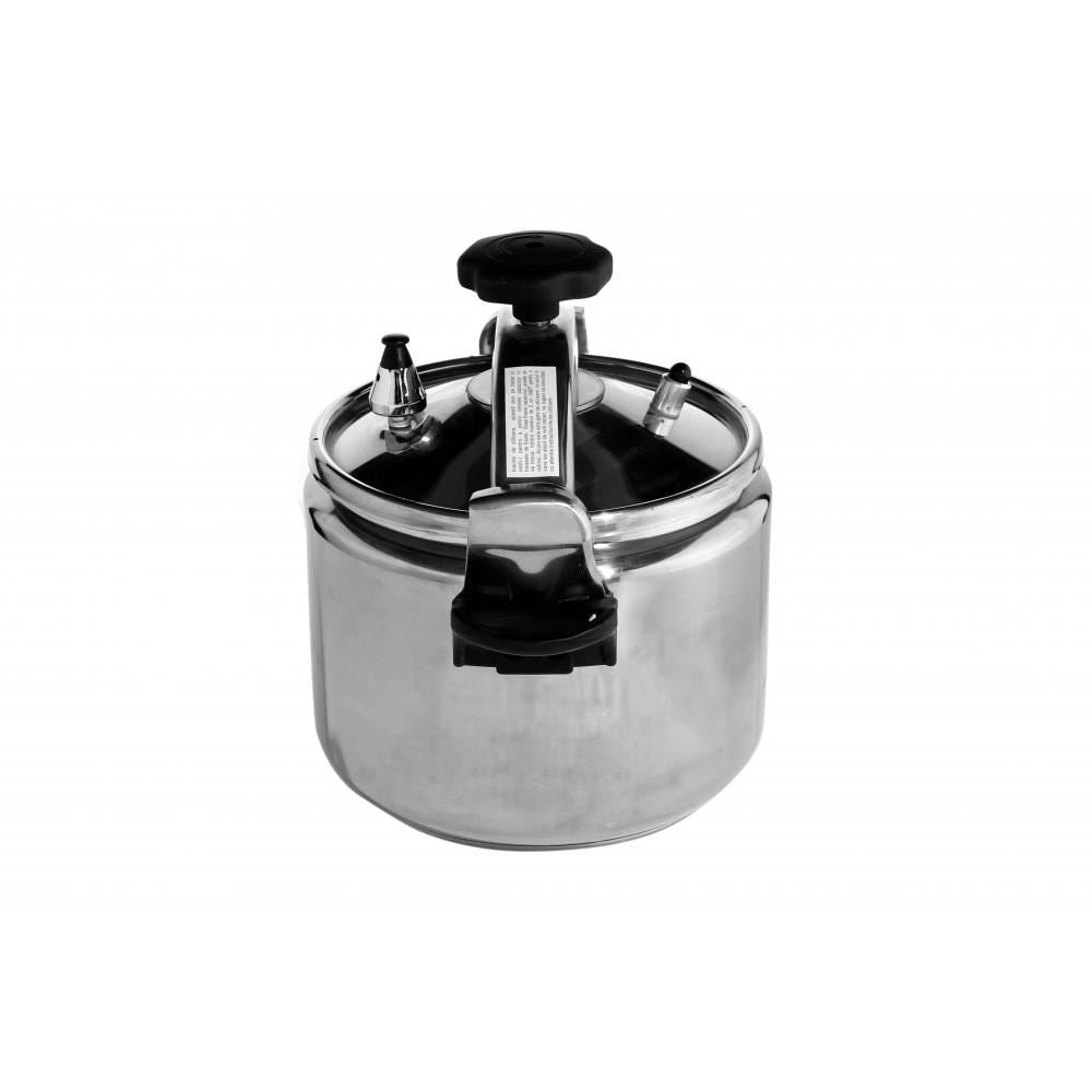 Oala sub presiune ERTONE MN-302, 8L, inox, capac sticla, inductie, garnitura silicon suplimentara