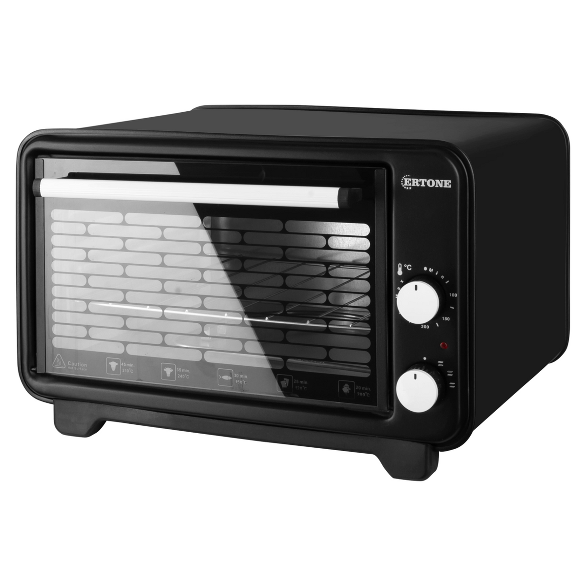 Cuptor electric Ertone MN9135NG, 36L, 1420W, Termostat, 2 Tavi, Negru