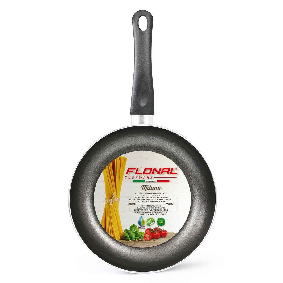 Tigaie din aluminiu Flonal FLCPS2860, 28cm, interior antiaderent cu efect de piatra, Mineralit