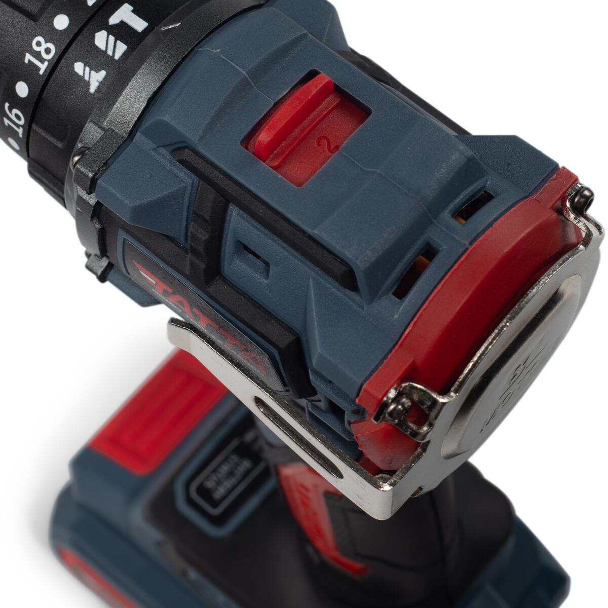 Mașină de Găurit Electrică Tatta TD5320, 21V, 1300W, 30 Nm, 0-3000 RPM, Mandrină 10 mm, Include 2 Baterii