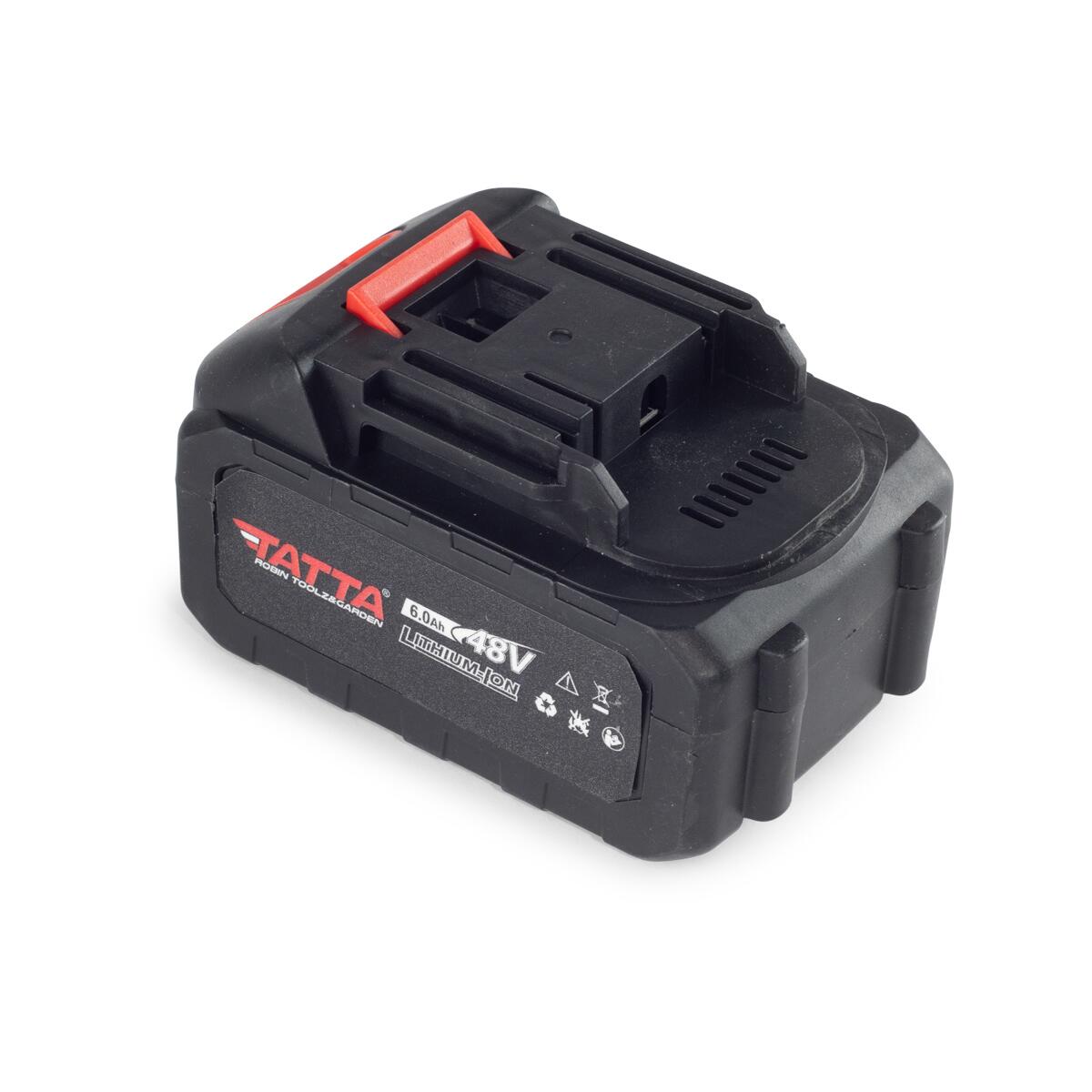 Fierăstrău cu Lanț și Acumulator Tatta TD-5311, Motor Brushless 1000W, 21V, 6000 RPM, Lame 12" (30cm), Baterie Li-Ion 2.0Ah cu 10 Celule